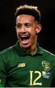 14 November 2019; Callum Robinson of Republic of Ireland celebrates after scoring his side's third goal during the International Friendly match between Republic of Ireland and New Zealand at the Aviva Stadium in Dublin. Photo by Stephen McCarthy/Sportsfile