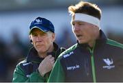 17 November 2019; Connacht head coach Andy Friend, left, and Tom McCartney ahead of the Heineken Champions Cup Pool 5 Round 1 match between Connacht and Montpellier at The Sportsground in Galway. Photo by Ramsey Cardy/Sportsfile