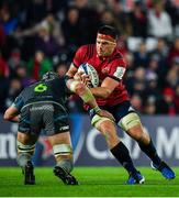 16 November 2019; CJ Stander of Munster is tackled by Dan Lydiate of Ospreys during the Heineken Champions Cup Pool 4 Round 1 match between Ospreys and Munster at Liberty Stadium in Swansea, Wales. Photo by Seb Daly/Sportsfile