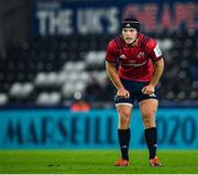 16 November 2019; Tyler Bleyendaal of Munster during the Heineken Champions Cup Pool 4 Round 1 match between Ospreys and Munster at Liberty Stadium in Swansea, Wales. Photo by Seb Daly/Sportsfile