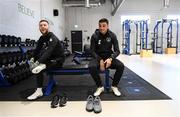 17 November 2019; Jack Byrne, left, and Troy Parrott during a Republic of Ireland gym session at the Sport Ireland Institute in Abbotstown, Dublin. Photo by Stephen McCarthy/Sportsfile