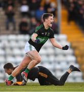 17 November 2019; Kevin O'Donovan of Nemo Rangers celebrates after scoring his side's first goal of the game during the AIB Munster GAA Football Senior Club Championship semi-final match between Nemo Rangers and Austin Stacks at Páirc Ui Rinn in Cork. Photo by Eóin Noonan/Sportsfile