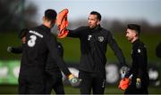 17 November 2019; Shane Duffy during a Republic of Ireland training session at the FAI National Training Centre in Abbotstown, Dublin. Photo by Stephen McCarthy/Sportsfile