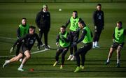 17 November 2019; Alan Judge, centre, during a Republic of Ireland training session at the FAI National Training Centre in Abbotstown, Dublin. Photo by Stephen McCarthy/Sportsfile