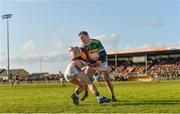 17 November 2019; Cormac Murray of St. Joseph's Miltown Malbay in action against Liam Ryan of Clonmel Commercials during the AIB Munster GAA Football Senior Club Championship semi-final match between St. Joseph’s Miltown Malbay and Clonmel Commercials at Hennessy Memorial Park in Miltown Malbay, Clare. Photo by Sam Barnes/Sportsfile