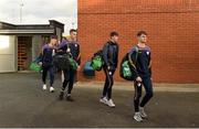 17 November 2019; Derrygonnelly players arriving for the AIB Ulster GAA Football Senior Club Championship semi-final match between Kilcoo and Derrygonnelly at the Athletic Grounds in Armagh. Photo by Oliver McVeigh/Sportsfile