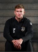 17 November 2019; Nathan Collins poses for a portrait prior to a Republic of Ireland U21's press conference at the FAI National Training Centre in Abbotstown, Dublin. Photo by Stephen McCarthy/Sportsfile
