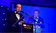 16 November 2019; MC Marty Morrissey during the TG4 All-Ireland Ladies Football All Stars Awards banquet, in association with Lidl, at the Citywest Hotel in Saggart, Dublin. Photo by Brendan Moran/Sportsfile