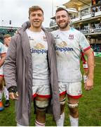 16 November 2019; Matty Rea and Alan O'Connor of Ulster after the Heineken Champions Cup Pool 3 Round 1 match between Bath and Ulster at The Recreation Ground in Bath, England. Photo by John Dickson/Sportsfile