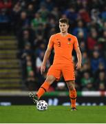 16 November 2019; Matthijs de Ligt of Netherlands during the UEFA EURO2020 Qualifier - Group C match between Northern Ireland and Netherlands at the National Football Stadium at Windsor Park in Belfast. Photo by David Fitzgerald/Sportsfile