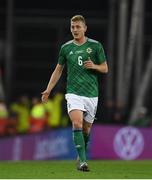 16 November 2019; George Saville of Northern Ireland during the UEFA EURO2020 Qualifier - Group C match between Northern Ireland and Netherlands at the National Football Stadium at Windsor Park in Belfast. Photo by David Fitzgerald/Sportsfile
