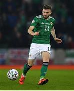 16 November 2019; Stuart Dallas of Northern Ireland during the UEFA EURO2020 Qualifier - Group C match between Northern Ireland and Netherlands at the National Football Stadium at Windsor Park in Belfast. Photo by David Fitzgerald/Sportsfile