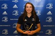 16 November 2019; Daisy Earle during the Leinster Rugby Womens Cap and Jersey Presentation 2019 at the RDS in Dublin. Photo by Ramsey Cardy/Sportsfile