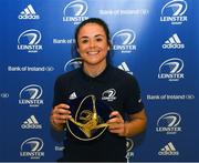 16 November 2019; Larissa Muldoon during the Leinster Rugby Womens Cap and Jersey Presentation 2019 at the RDS in Dublin. Photo by Ramsey Cardy/Sportsfile