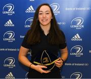 16 November 2019; Clodagh Dunne during the Leinster Rugby Womens Cap and Jersey Presentation 2019 at the RDS in Dublin. Photo by Ramsey Cardy/Sportsfile