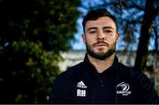 18 November 2019; Robbie Henshaw poses for a portrait after a Leinster Rugby press conference at Leinster Rugby HQ in UCD in Dublin. Photo by Brendan Moran/Sportsfile