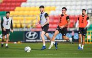 18 November 2019; Aidan Keena, and Danny McNamara during a Republic of Ireland U21's squad training session at Tallaght Stadium in Dublin. Photo by Harry Murphy/Sportsfile