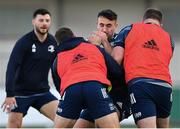 18 November 2019; Ronán Kelleher is tackled during Leinster Rugby squad training at Energia Park in Donnybrook, Dublin. Photo by Brendan Moran/Sportsfile