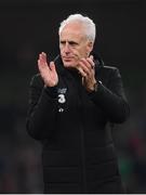18 November 2019; Republic of Ireland manager Mick McCarthy reacts after the UEFA EURO2020 Qualifier match between Republic of Ireland and Denmark at the Aviva Stadium in Dublin. Photo by Stephen McCarthy/Sportsfile
