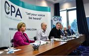 19 November 2019; Michéal Briody, CPA Chairman, speaking during the Club Players Association Press Conference at the Carlton Hotel in Blanchardstown, Dublin. Photo by Piaras Ó Mídheach/Sportsfile