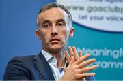 19 November 2019; Anthony Moyles, CPA Executive member, speaking during the Club Players Association Press Conference at the Carlton Hotel in Blanchardstown, Dublin. Photo by Piaras Ó Mídheach/Sportsfile