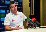 19 November 2019; Niall Scannell during a Munster Rugby press conference at the University of Limerick in Limerick. Photo by Diarmuid Greene/Sportsfile