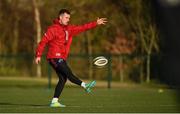 19 November 2019; JJ Hanrahan during a Munster Rugby squad training session at the University of Limerick in Limerick. Photo by Diarmuid Greene/Sportsfile