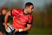 19 November 2019; Alby Mathewson during a Munster Rugby squad training session at the University of Limerick in Limerick. Photo by Diarmuid Greene/Sportsfile