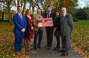 19 November 2019; Minister of State for Tourism and Sport, Brendan Griffin TD has launched the Sport Ireland Irish Sports Monitor 2019 Mid-Year Report at Merrion Square in Dublin. In attendance at the launch are, from left, Kieran O’Leary, Director Ipsos MRBI, Dr Úna May, Director of Participation and Ethics, Sport Ireland, John Treacy, CEO, Sport Ireland, Minister Brendan Griffin T.D., Minister of State for Tourism and Sport, Elizabeth Loughren, Research Sport Ireland, and Kieran Mulvey, Chairman, Sport Ireland. Photo by Brendan Moran/Sportsfile