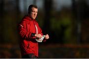 19 November 2019; Strength and conditioning coach Adam Sheehan during Munster Rugby squad training at the University of Limerick in Limerick. Photo by Diarmuid Greene/Sportsfile