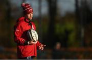 19 November 2019; Munster head coach Johann van Graan during Munster Rugby squad training at the University of Limerick in Limerick. Photo by Diarmuid Greene/Sportsfile