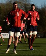 19 November 2019; Fineen Wycherley and Jean Kleyn during Munster Rugby squad training at the University of Limerick in Limerick. Photo by Diarmuid Greene/Sportsfile