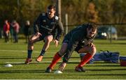 19 November 2019; James Cronin, right, and Diarmuid Barron during Munster Rugby squad training at the University of Limerick in Limerick. Photo by Diarmuid Greene/Sportsfile