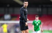 18 November 2019; Referee Mario Zebec during the UEFA Under-17 European Championship Qualifier match between Republic of Ireland and Israel at Turner's Cross in Cork. Photo by Piaras Ó Mídheach/Sportsfile