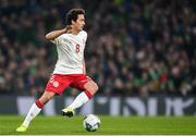 18 November 2019; Thomas Delaney of Denmark during the UEFA EURO2020 Qualifier match between Republic of Ireland and Denmark at the Aviva Stadium in Dublin. Photo by Eóin Noonan/Sportsfile