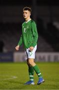 19 November 2019; Adam Nugent of Republic of Ireland during the U15 International Friendly match between Republic of Ireland and Poland at Eamonn Deacy Park in Galway. Photo by Seb Daly/Sportsfile