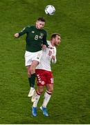 18 November 2019; Alan Browne of Republic of Ireland and Christian Eriksen of Denmark during the UEFA EURO2020 Qualifier - Group D match between Republic of Ireland and Denmark at Aviva Stadium in Dublin. Photo by Ben McShane/Sportsfile