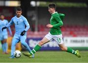 18 November 2019; Oliver O'Neill of Republic of Ireland in action against Ilay Madmoun of Israel during the UEFA Under-17 European Championship Qualifier match between Republic of Ireland and Israel at Turner's Cross in Cork. Photo by Piaras Ó Mídheach/Sportsfile