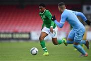 18 November 2019; Omotayo Adaramola of Republic of Ireland in action against Ellay Yacob Shafiki of Israel during the UEFA Under-17 European Championship Qualifier match between Republic of Ireland and Israel at Turner's Cross in Cork. Photo by Piaras Ó Mídheach/Sportsfile