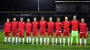 19 November 2019; Poland players prior to the U15 International Friendly match between Republic of Ireland and Poland at Eamonn Deacy Park in Galway. Photo by Seb Daly/Sportsfile