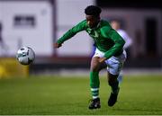 19 November 2019; Gideon Tetteh of Republic of Ireland during the U15 International Friendly match between Republic of Ireland and Poland at Eamonn Deacy Park in Galway. Photo by Seb Daly/Sportsfile