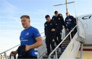 22 November 2019; James Tracy of Leinster on their arrival in Lyon-Saint Exupéry Airport ahead of their Heineken Champions Cup match against Lyon on Saturday. Photo by Ramsey Cardy/Sportsfile