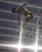 22 November 2019; (EDITOR'S NOTE: This image was created using a starburst filter) Oliver Dingley of National Centre Dublin competing in the men's junior and senior 3 meter preliminary's during the 2019 Irish Open Diving Championships at the National Aquatic Centre in Abbotstown, Dublin. Photo by Eóin Noonan/Sportsfile