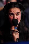 22 November 2019; Boxer and pundit Kellie Harrington during the IABA Irish National Elite Boxing Championships Finals at the National Stadium in Dublin. Photo by Piaras Ó Mídheach/Sportsfile