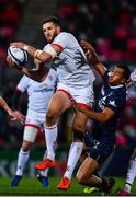 22 November 2019; Stuart McCloskey of Ulster in action against Peter Betham of ASM Clermont Auvergne during the Heineken Champions Cup Pool 3 Round 2 match between Ulster and ASM Clermont Auvergne at the Kingspan Stadium in Belfast. Photo by Sam Barnes/Sportsfile