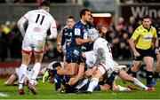 22 November 2019; Peter Betham of ASM Clermont Auvergne in action during the Heineken Champions Cup Pool 3 Round 2 match between Ulster and ASM Clermont Auvergne at Kingspan Stadium in Belfast. Photo by Oliver McVeigh/Sportsfile