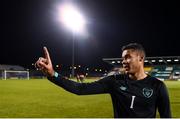 19 November 2019; Gavin Bazunu of Republic of Ireland during the UEFA European U21 Championship Qualifier match between Republic of Ireland and Sweden at Tallaght Stadium in Tallaght, Dublin. Photo by Eóin Noonan/Sportsfile