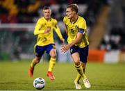 19 November 2019; Svante Ingelsson of Sweden during the UEFA European U21 Championship Qualifier match between Republic of Ireland and Sweden at Tallaght Stadium in Tallaght, Dublin. Photo by Eóin Noonan/Sportsfile