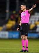 19 November 2019; Referee Karim Abed during the UEFA European U21 Championship Qualifier match between Republic of Ireland and Sweden at Tallaght Stadium in Tallaght, Dublin. Photo by Eóin Noonan/Sportsfile