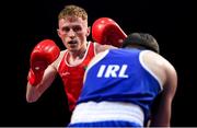 22 November 2019; Ricky Nesbitt of Holy Family Drogheda, Co Louth, behind, in action against Sean Mari of Monkstown, Co Dublin, in their 49kg bout during the IABA Irish National Elite Boxing Championships Finals at the National Stadium in Dublin. Photo by Piaras Ó Mídheach/Sportsfile